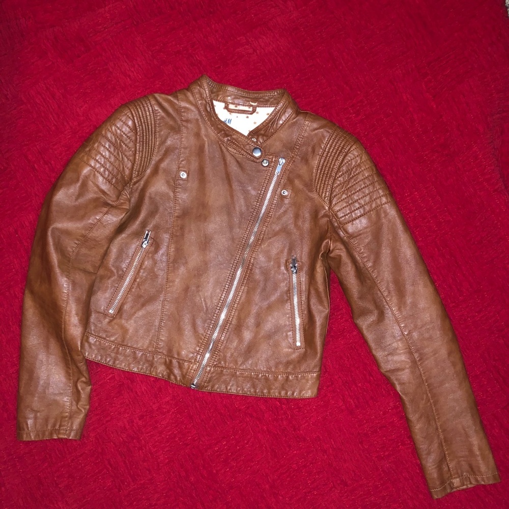 H&M faux leather jacket